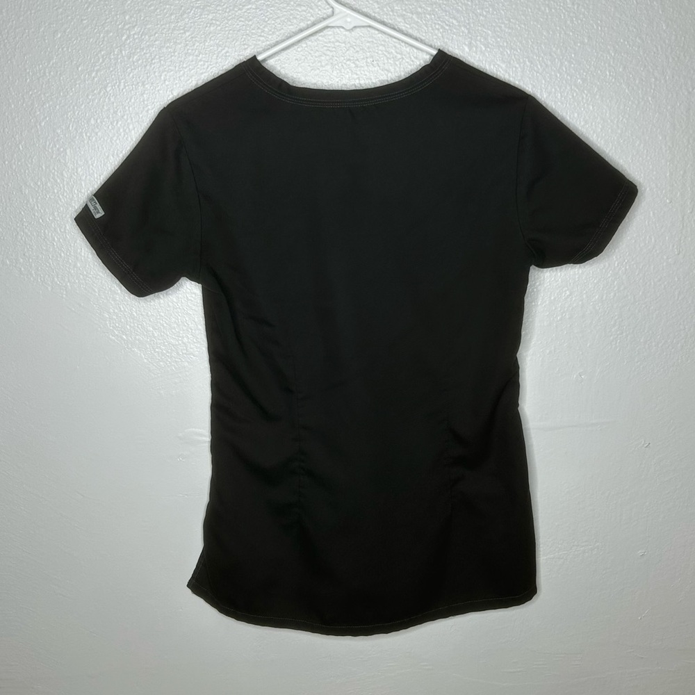 Grey's Anatomy Black V-Neck Scrub Top - Picture 4 of 4